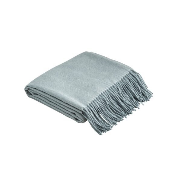 99044_113 SMOOTH. 100% acrylic blanket with ribbon and personalisation card (270 g/m²)