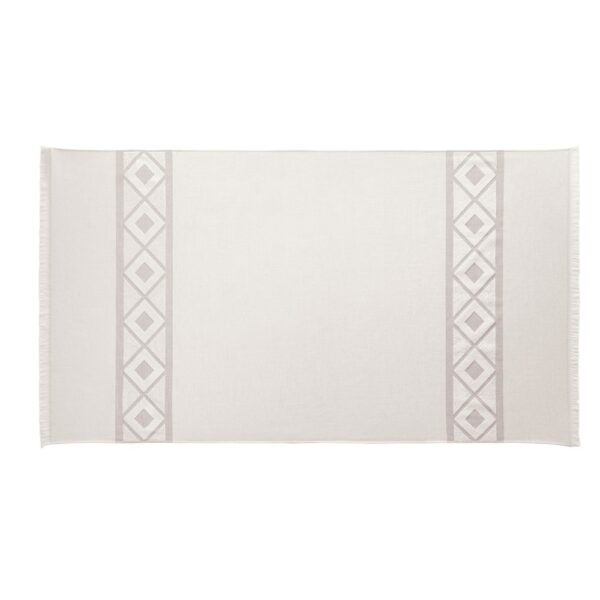 99046_123-b MALEK. Multifunctional bath towel (350g/m²) made of light and resistant cotton (85%) and recycled cotton (15%)