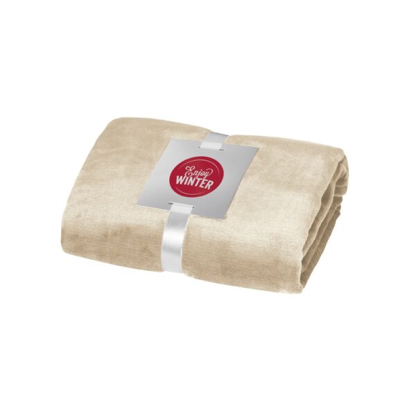 DYLEAF. (240 g/m²) fleece blanket with ribbon wrap and personalisation card