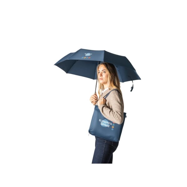 SKYLAR. 2-in-1 umbrella with recycled polyester shopping bag included