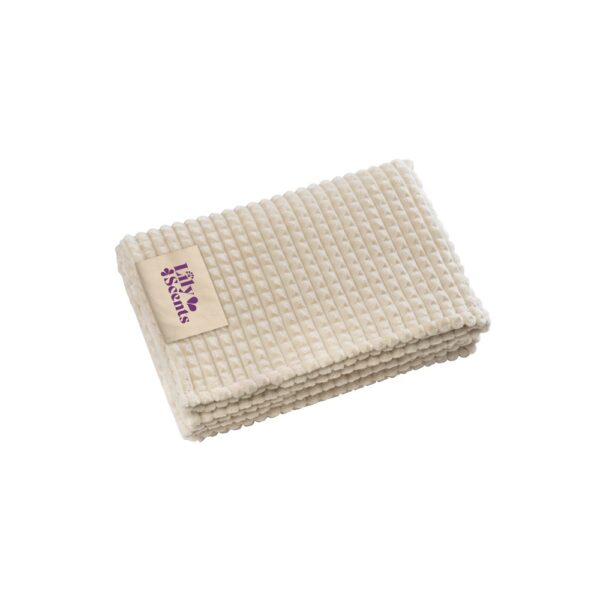 CELINE. Blanket in recycled polyester (100% rPET) with a stitched detail for personalisation