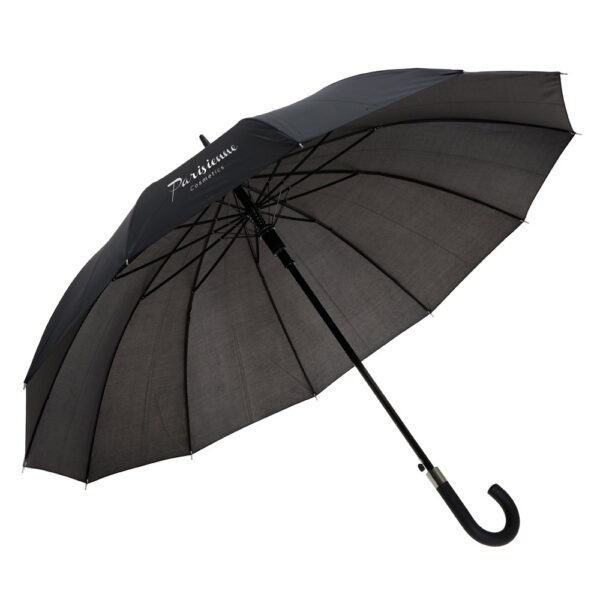 99126_103-logo GUIL. 12 rib umbrella in 190T polyester with automatic opening