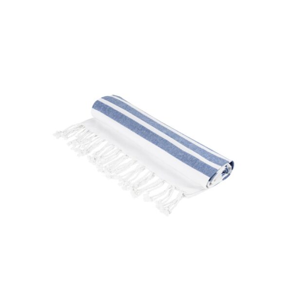 SARDENHA. Beach towel in cotton (70% recycled) and polyester (30% recycled) (180 g/m²)