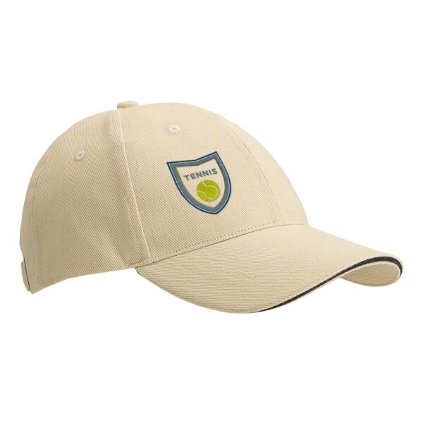 99412_131-logo CHRISTOPHE. 100% cotton sandwich cap (260 g/m²)