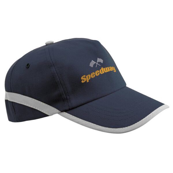 JONES. Polyester cap with reflective elements