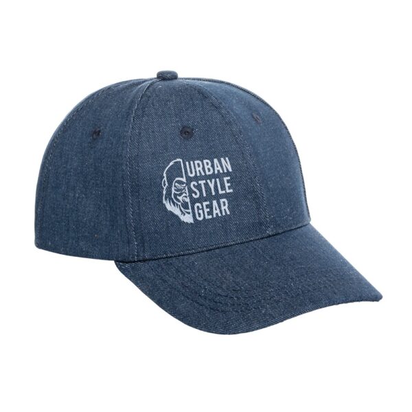 PHOEBE. Denim, cotton and polyester cap (300 g/m²)